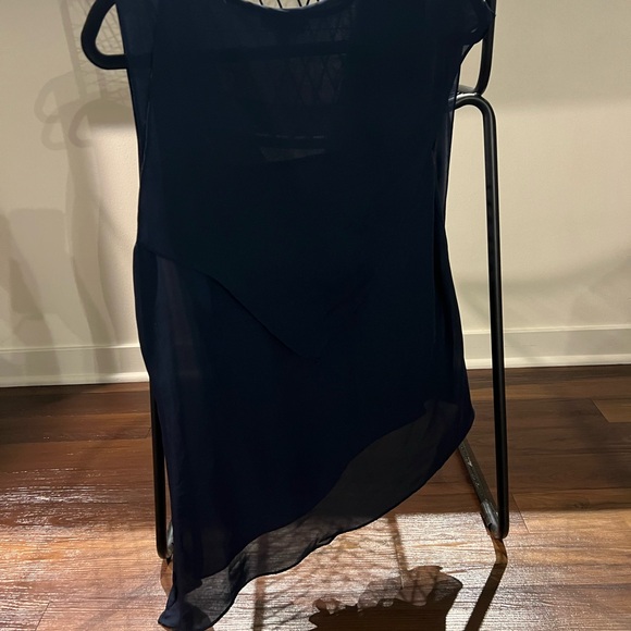 Vince camuto chiffon navy blue with camisole - Picture 3 of 3